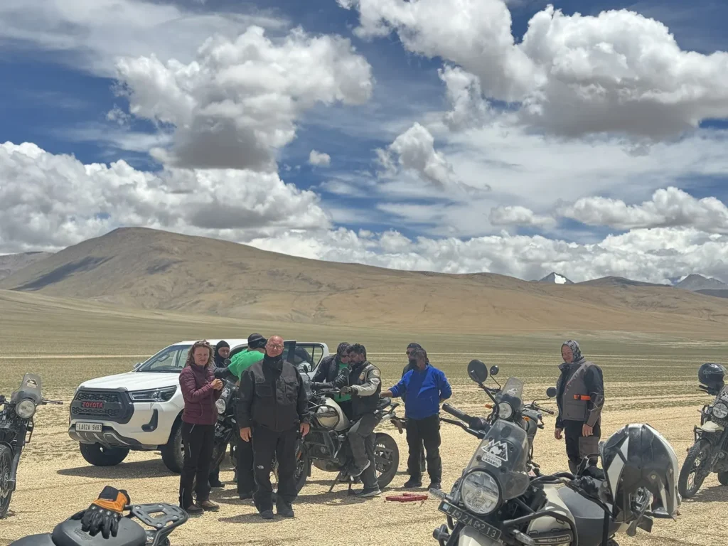 Ladakh motorcycle tour scenery in the Himalayas