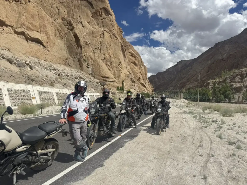 Ladakh motorcycle tour scenery in the Himalayas